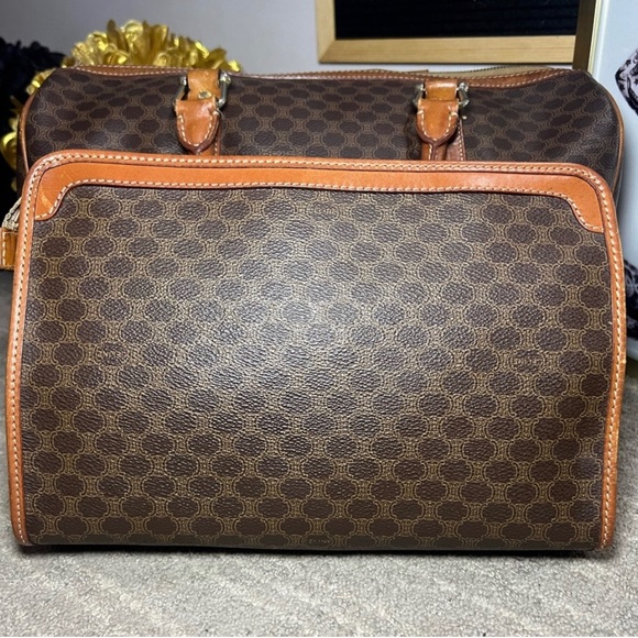 Vintage GUC Celine Macadam Monogram Boston & Pouch Set - Picture 13 of 15